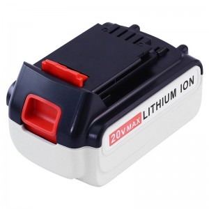 Udskiftning af 20V 3000 mAh Li-ion-batterier til Black \u0026 Decker LB20, LBX20, LBX4020, LB2X4020 Elektriske bor