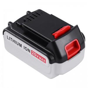 Li-ion 20V 4000 mAh udskiftningsbatterier til Black \u0026 Decker LB20, LBX20, LBX4020, LB2X4020 trådløse værktøjer